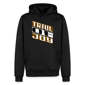 trail riding mountain biking tips downhill biking - Männer Premium Bio Hoodie - Schwarz - Vorne - Nico (187cm)