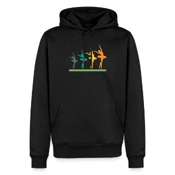 Süßes Ballerina Ballettänzerin Geschenk - Männer Premium Bio Hoodie - Schwarz - Vorne - Nico (187cm)