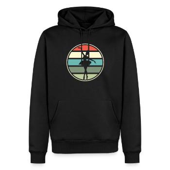 Süßes Ballerina Ballettänzerin Geschenk - Männer Premium Bio Hoodie - Schwarz - Vorne - Nico (187cm)