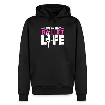 Süßes Ballerina Ballettänzerin Geschenk - Männer Premium Bio Hoodie - Schwarz - Vorne - Nico (187cm)