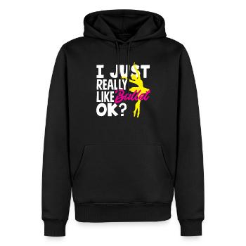 Süßes Ballerina Ballettänzerin Geschenk - Männer Premium Bio Hoodie - Schwarz - Vorne - Nico (187cm)