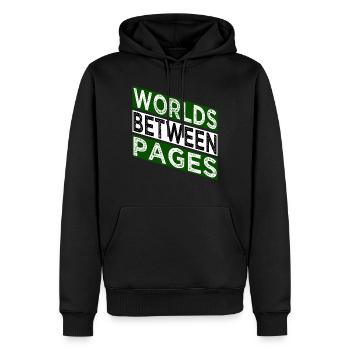 reading lists geek literary community joke - Männer Premium Bio Hoodie - Schwarz - Vorne - Nico (187cm)