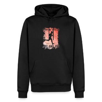 Don't be Spoiled Jogging - Männer Premium Bio Hoodie - Schwarz - Vorne - Nico (187cm)
