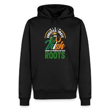 Funny Irishman Ireland Gift - Men’s Premium Organic Hoodie - black - Front - Nico (187cm)