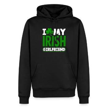 Funny Irishman Ireland Gift - Men’s Premium Organic Hoodie - black - Front - Nico (187cm)