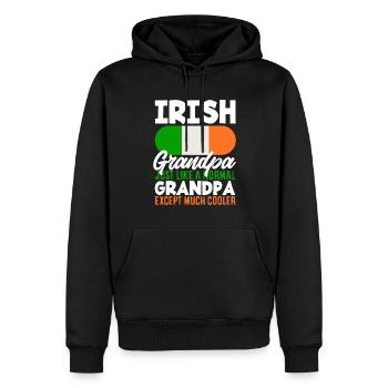 Funny Irishman Ireland Gift - Men’s Premium Organic Hoodie - black - Front - Nico (187cm)
