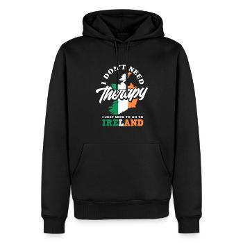 Drôle d’irlandais Irlande cadeau - Sweat à capuche Premium bio Homme - noir - Devant - Nico (187cm)