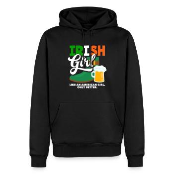 Funny Irishman Ireland Gift - Men’s Premium Organic Hoodie - black - Front - Nico (187cm)