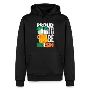 Funny Irishman Ireland Gift - Men’s Premium Organic Hoodie - black - Front - Nico (187cm)