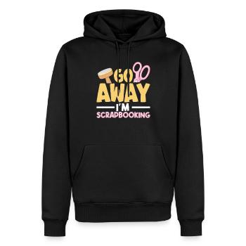 Erinnerungsbuch Scrapbook Sammelalbum Einklebebuch - Männer Premium Bio Hoodie - Schwarz - Vorne - Nico (187cm)