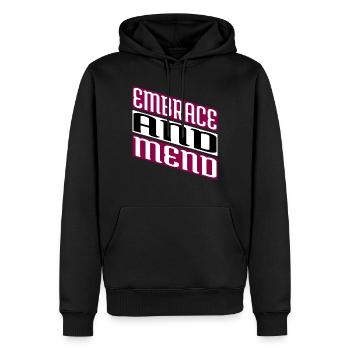 spiritual healing gift emotional healing - Männer Premium Bio Hoodie - Schwarz - Vorne - Nico (187cm)