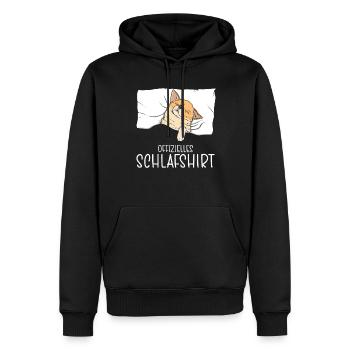 Chemise de nuit officielle Pyjama Chihuahua - Sweat à capuche Premium bio Homme - noir - Devant - Nico (187cm)