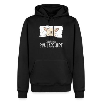 Chemise de nuit officielle Pyjama Chihuahua - Sweat à capuche Premium bio Homme - noir - Devant - Nico (187cm)