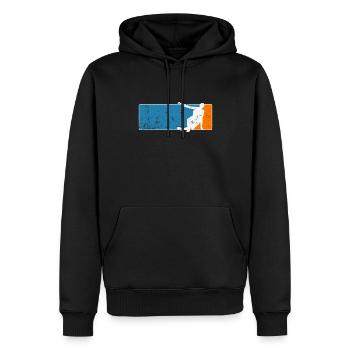 Breakdance Danse Hip-Hop - Sweat à capuche Premium bio Homme - noir - Devant - Nico (187cm)