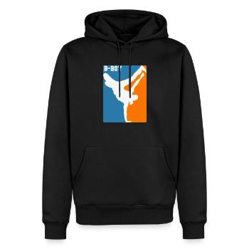 Breakdance B-Boy Hip-Hop und Funk - Männer Premium Bio Hoodie - Schwarz - Vorne - Nico (187cm)