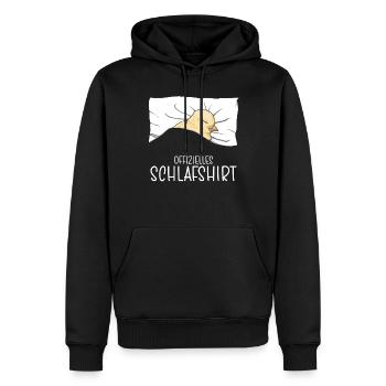 Chemise de nuit officielle Pyjama poussin - Sweat à capuche Premium bio Homme - noir - Devant - Nico (187cm)