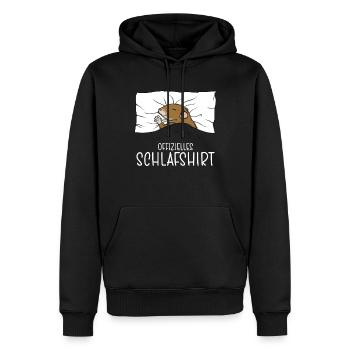 Official Sleep Shirt Mouse Pajamas - Men’s Premium Organic Hoodie - black - Front - Nico (187cm)