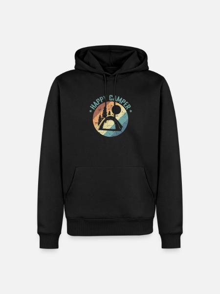 Happy Camper Holiday Freedom - Men’s Premium Organic Hoodie - black