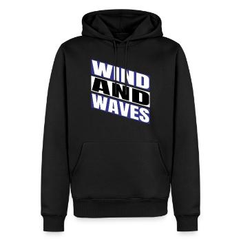 freedom liberation joke windsurfing present fun - Männer Premium Bio Hoodie - Schwarz - Vorne - Nico (187cm)