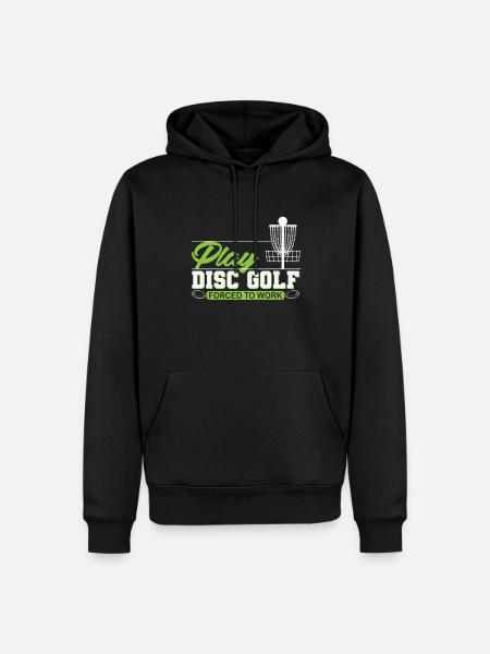 Play Disc Golf - Men’s Premium Organic Hoodie - black
