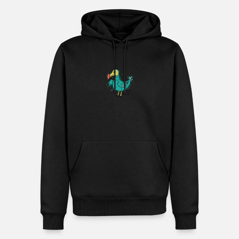 Dodo Birds Mauritius - Männer Premium Bio Hoodie - Schwarz
