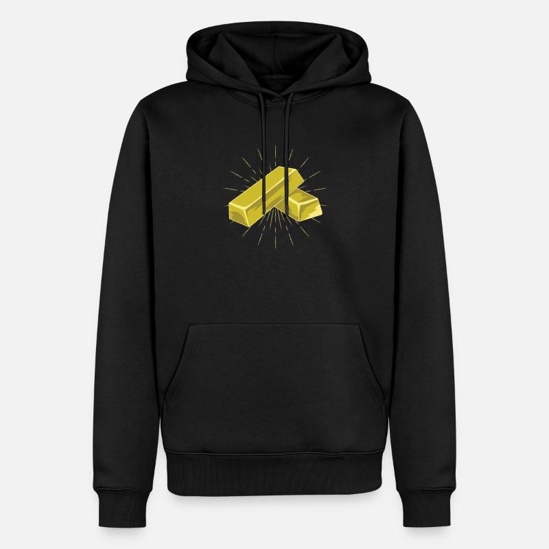 Lingots d’Aurum Investment - Sweat à capuche Premium bio Homme - noir