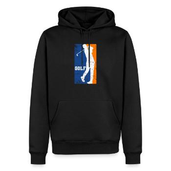 Golf Abschlag Eisen Trendsport Abschlag Golfball - Männer Premium Bio Hoodie - Schwarz - Vorne - Nico (187cm)