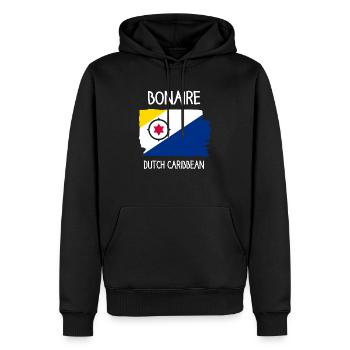 Bonaire - Kralendijk - Karibik - Dutch Caribbean - Männer Premium Bio Hoodie - Schwarz - Vorne - Nico (187cm)