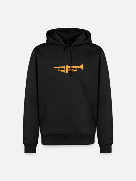 Trumpet Music Tones - Men’s Premium Organic Hoodie - black