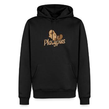 Platypus platypus beckons - Men’s Premium Organic Hoodie - black - Front - Nico (187cm)