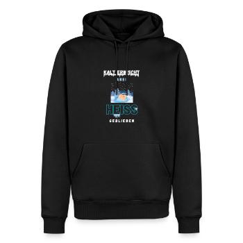 Eisbaden Ice bath baden ice bathing Kältebad kalt - Men’s Premium Organic Hoodie - black - Front - Nico (187cm)
