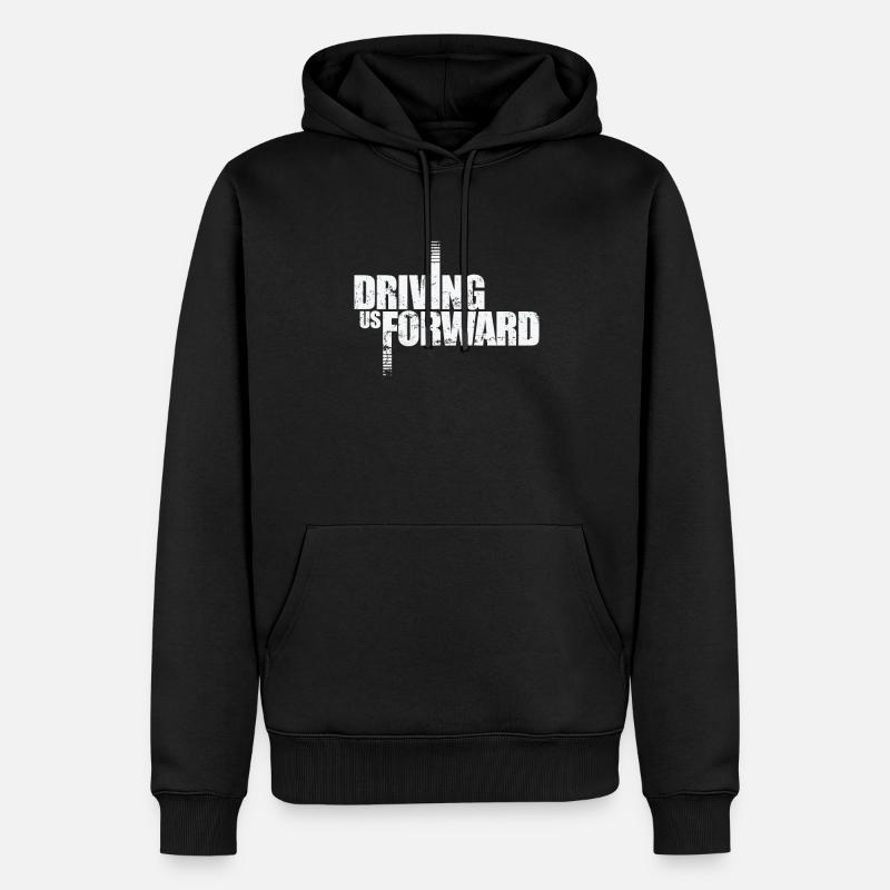 Driving Us Forward - Männer Premium Bio Hoodie - Schwarz
