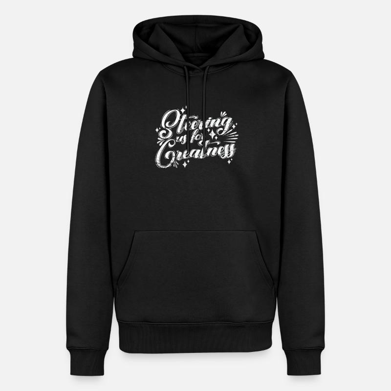 Steering Us to Greatness - Männer Premium Bio Hoodie - Schwarz