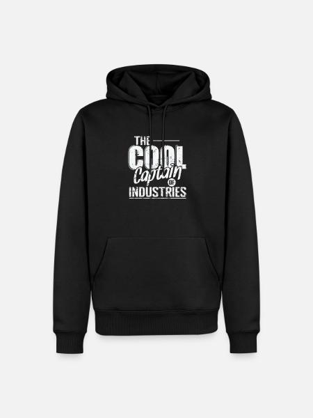 The Cool Captain of Industries - Men’s Premium Organic Hoodie - black