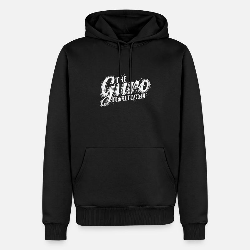 Le Gourou de la guidance - Sweat à capuche Premium bio Homme - noir
