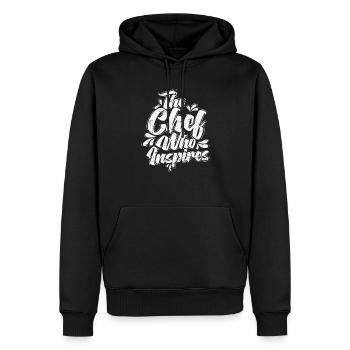 The Chef Who Inspires - Männer Premium Bio Hoodie - Schwarz - Vorne - Nico (187cm)