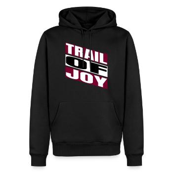 biking fitness gift inner bliss trail riding - Männer Premium Bio Hoodie - Schwarz - Vorne - Nico (187cm)