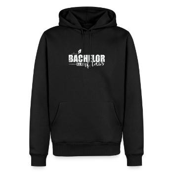 Baccalauréat en droit (LL.B.) - Sweat à capuche Premium bio Homme - noir - Devant - Nico (187cm)