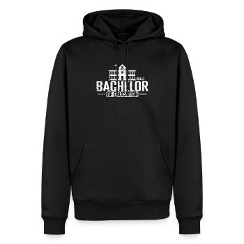 Bachelor en éducation Bildungswissenschaften - Sweat à capuche Premium bio Homme - noir - Devant - Nico (187cm)