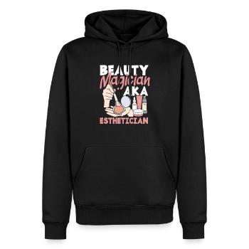 Hautpflege Kosmetikerin Kosmetik - Männer Premium Bio Hoodie - Schwarz - Vorne - Nico (187cm)
