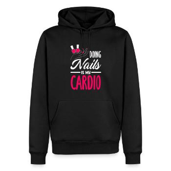 Hautpflege Kosmetikerin Kosmetik - Männer Premium Bio Hoodie - Schwarz - Vorne - Nico (187cm)