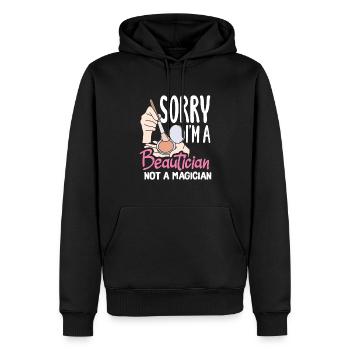 Hautpflege Kosmetikerin Kosmetik - Männer Premium Bio Hoodie - Schwarz - Vorne - Nico (187cm)