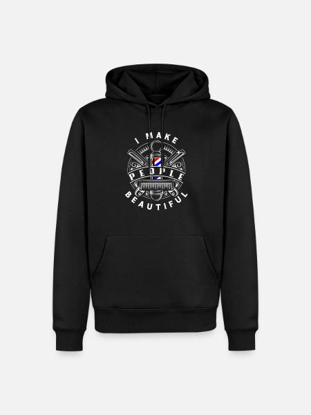 Barber Herren Friseur Frisör - Männer Premium Bio Hoodie - Schwarz