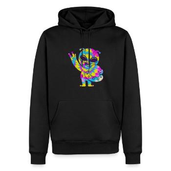 Lustiges Alien Außerirdische Geschenk - Männer Premium Bio Hoodie - Schwarz - Vorne - Nico (187cm)