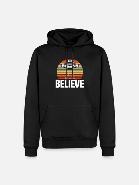 Funny Alien Alien Gift - Men’s Premium Organic Hoodie - black