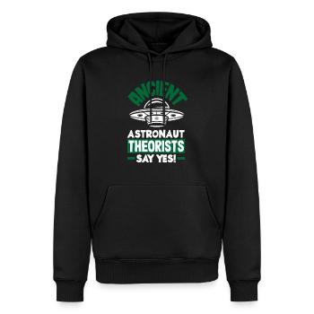 Lustiges Alien Außerirdische Geschenk - Männer Premium Bio Hoodie - Schwarz - Vorne - Nico (187cm)
