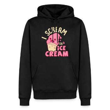 I Scream For Ice Cream Cone Scoop Summer - Männer Premium Bio Hoodie - Schwarz - Vorne - Nico (187cm)