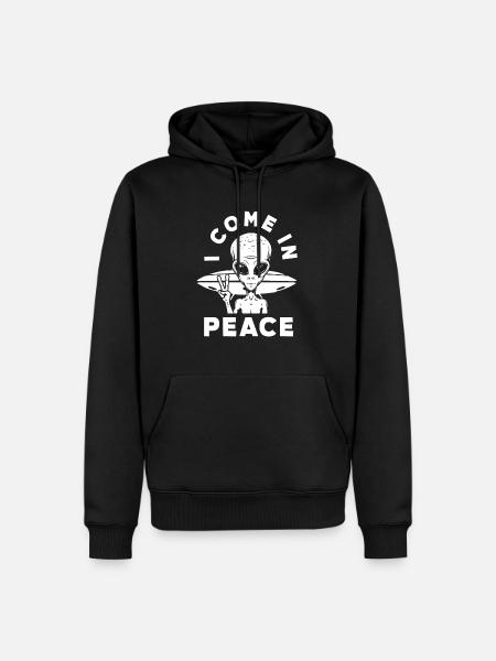 Funny Alien Alien Gift - Men’s Premium Organic Hoodie - black