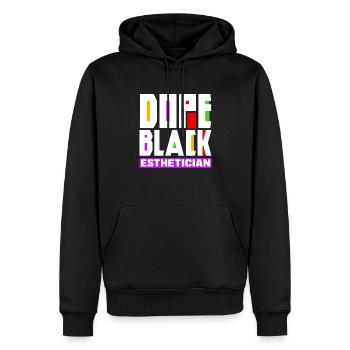 Hautpflege Kosmetikerin Kosmetik - Männer Premium Bio Hoodie - Schwarz - Vorne - Nico (187cm)
