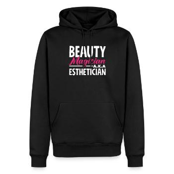 Hautpflege Kosmetikerin Kosmetik - Männer Premium Bio Hoodie - Schwarz - Vorne - Nico (187cm)